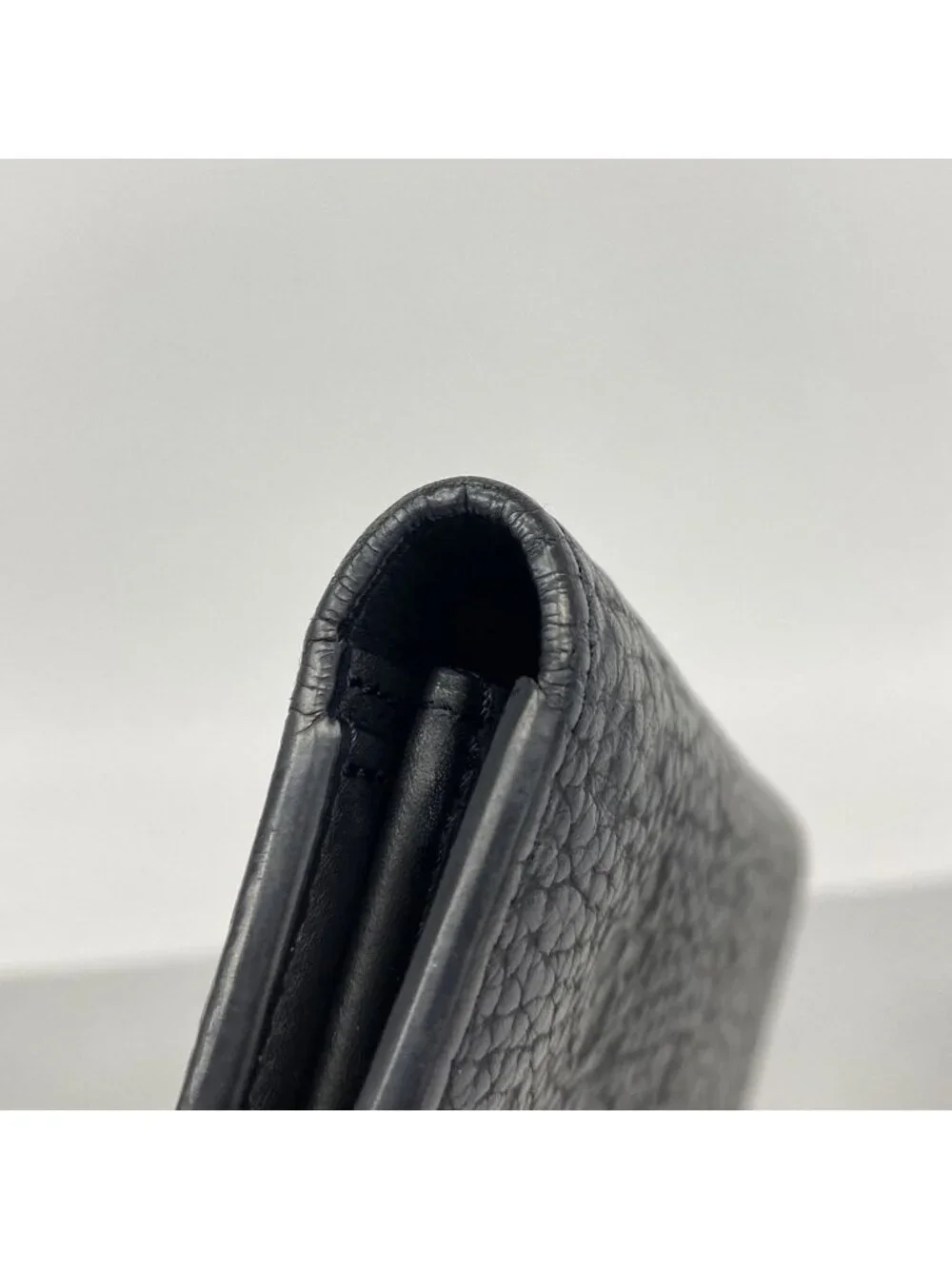 Louis Vuitton Wallet Monogram Taurillon Portefeuille Brazza Black